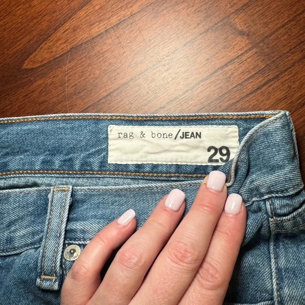 Rag & Bone Cut Off Jean Shorts Women's Size 29 Blue Denim Distressed Festival